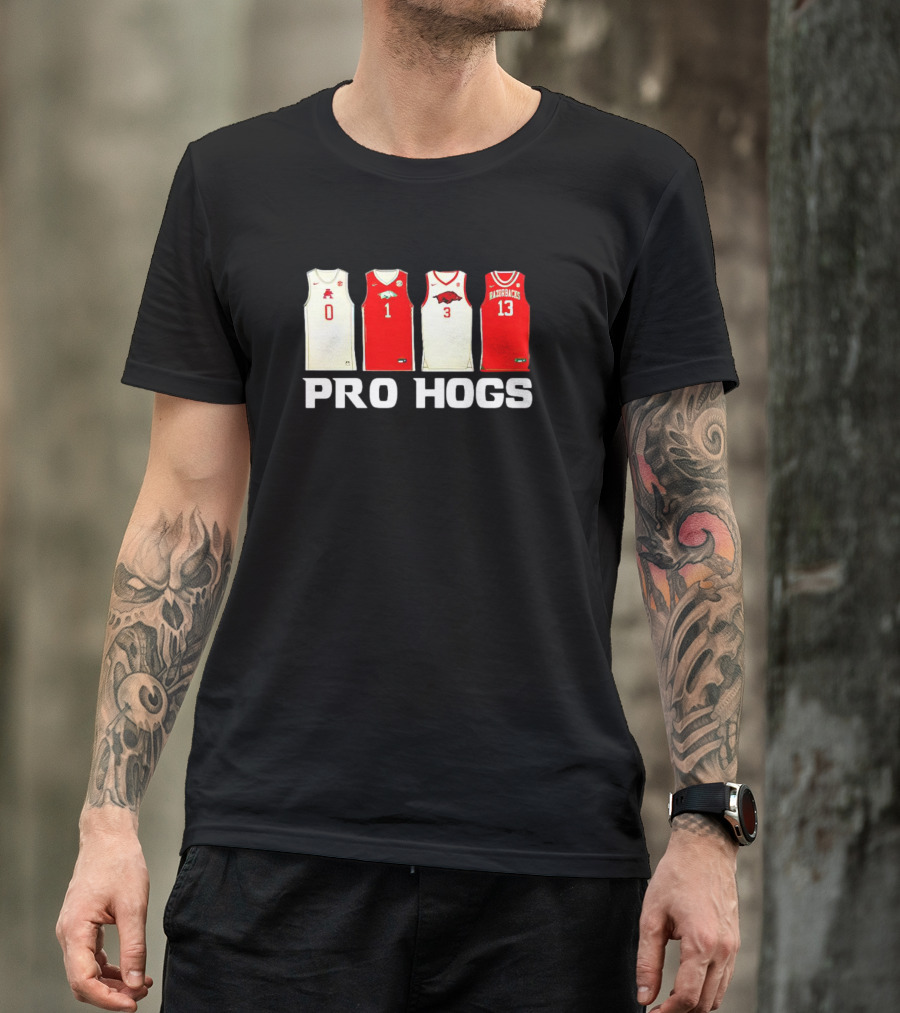 Arkansas Razorbacks Pro Hogs Basketball Jerseys T-Shirt