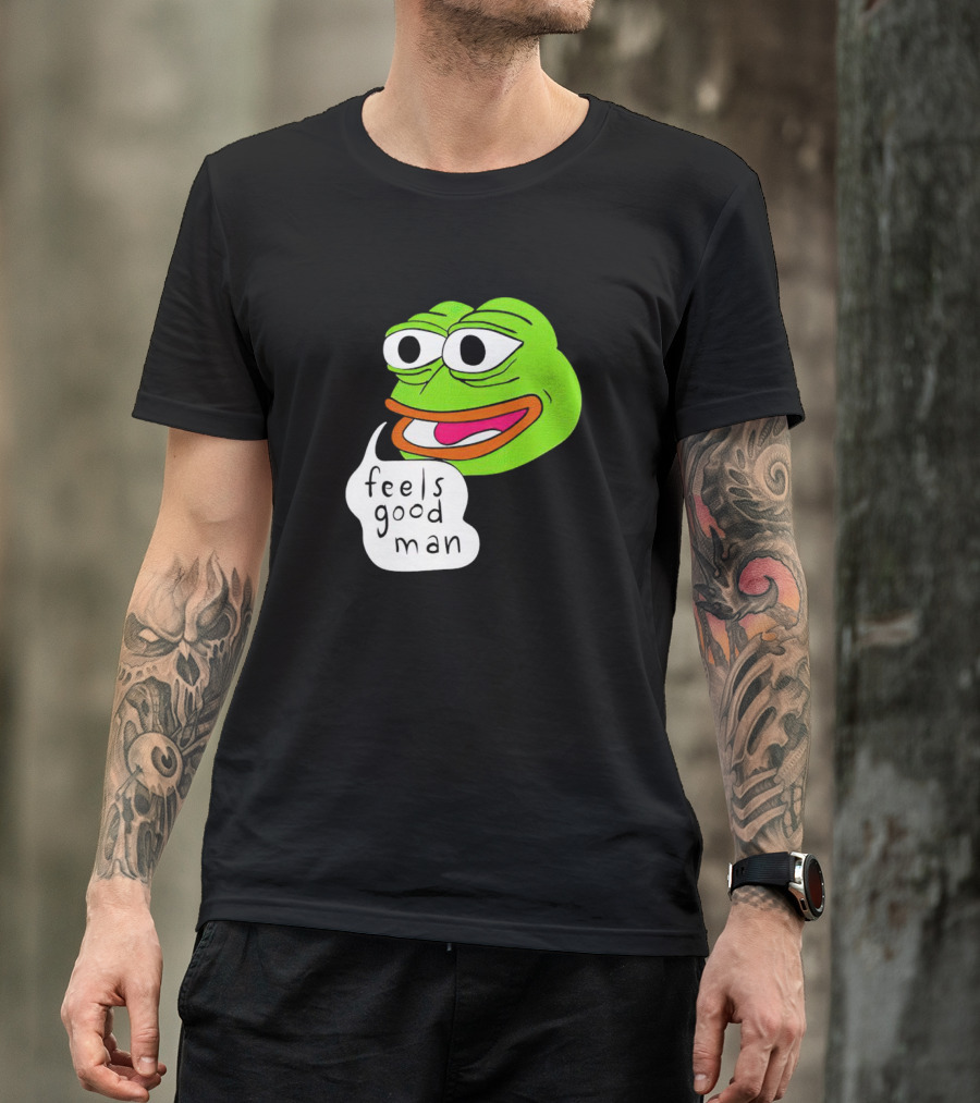 Pepe The Frog Feels Good Man Iconic Meme T-Shirt
