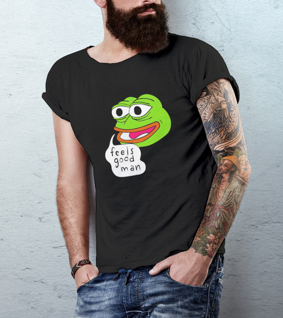 Pepe The Frog Feels Good Man Iconic Meme T-Shirt