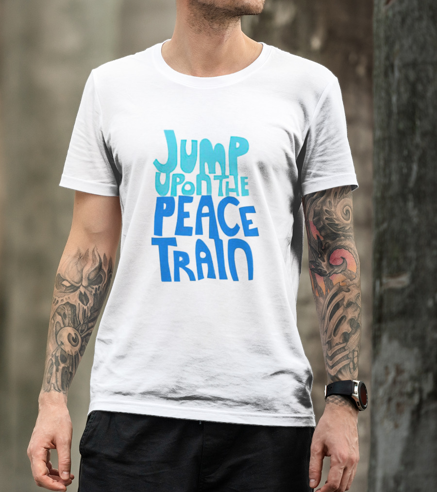 Jump Upon The Peace Train Retro Vibes T-Shirt