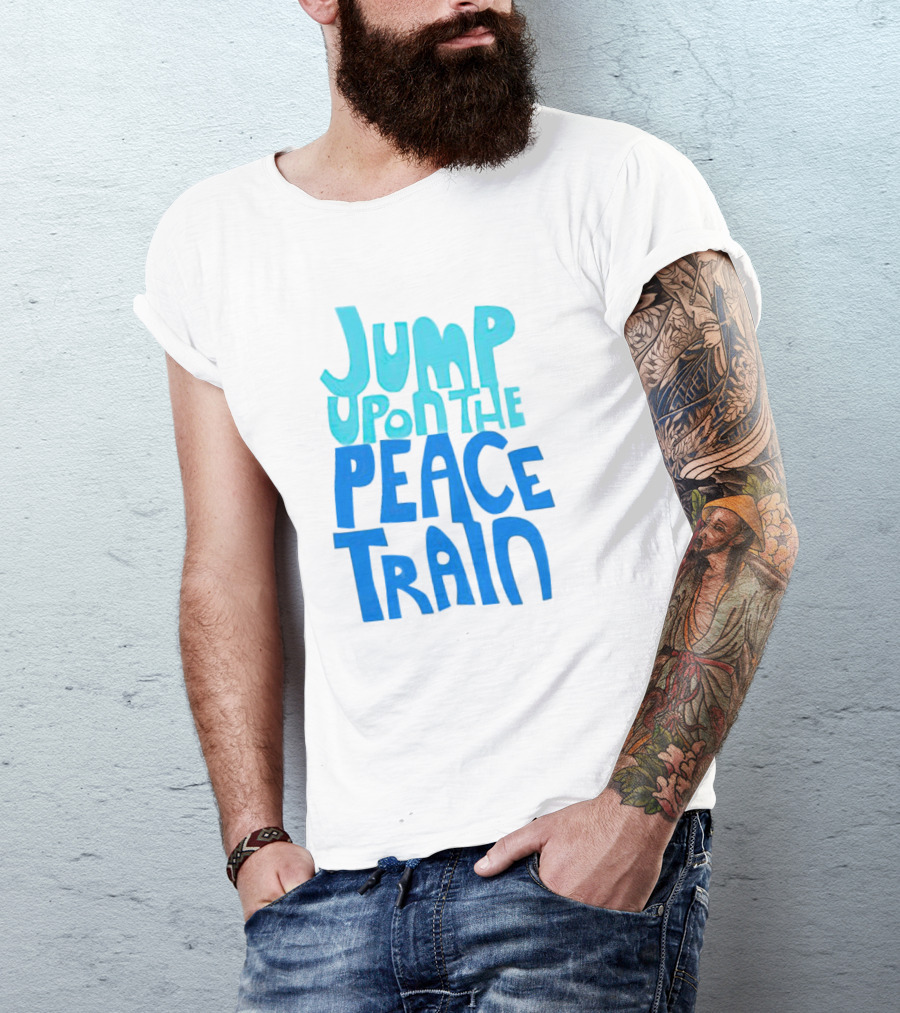 Jump Upon The Peace Train Retro Vibes T-Shirt