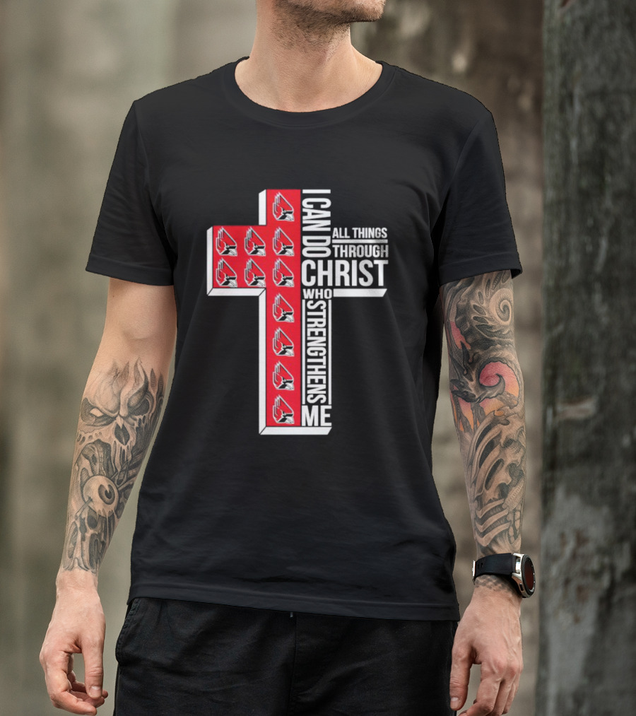 Arizona Cardinals I Can Do All Things Through Christ Who Strengthens Me T-Shirt