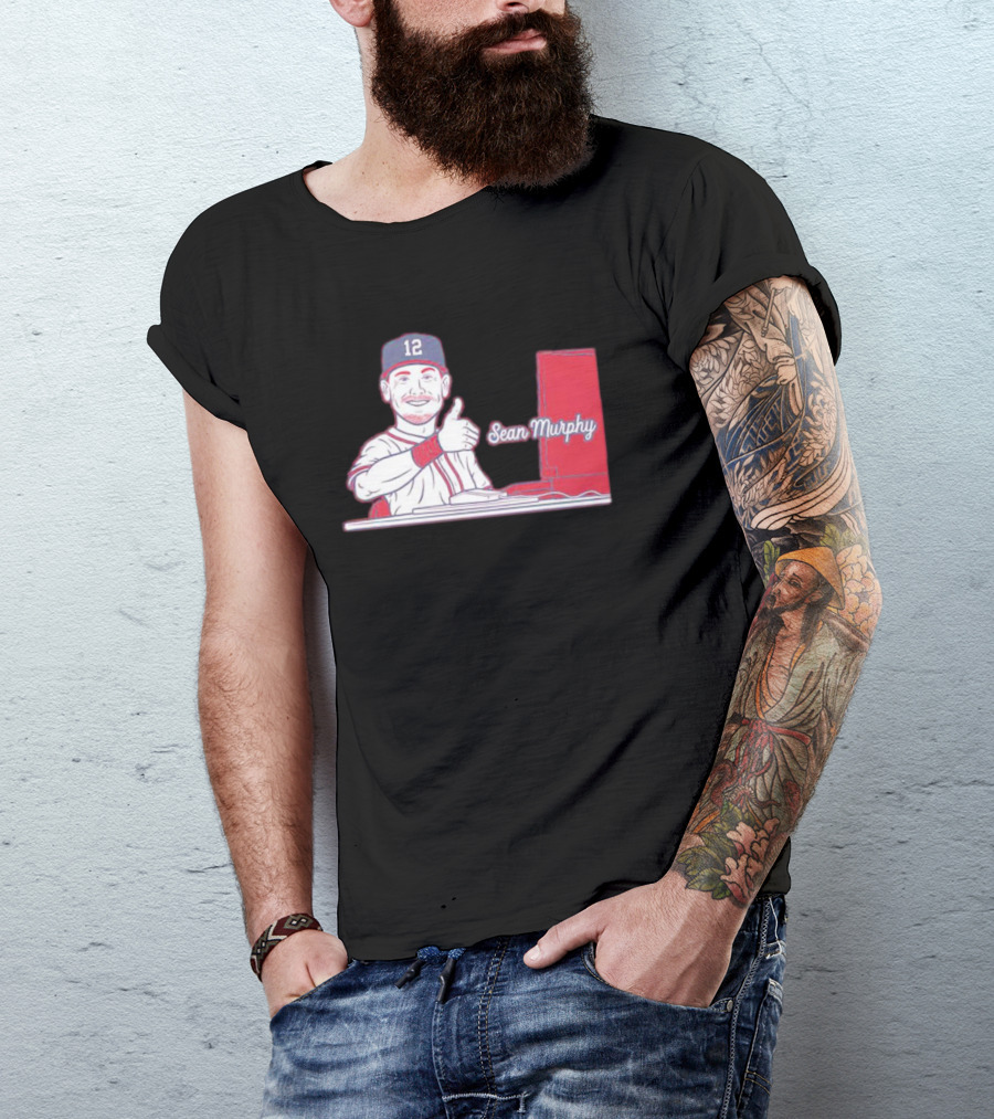 Atlanta Braves 12 Sean Murphy Thumbs Up T-Shirt