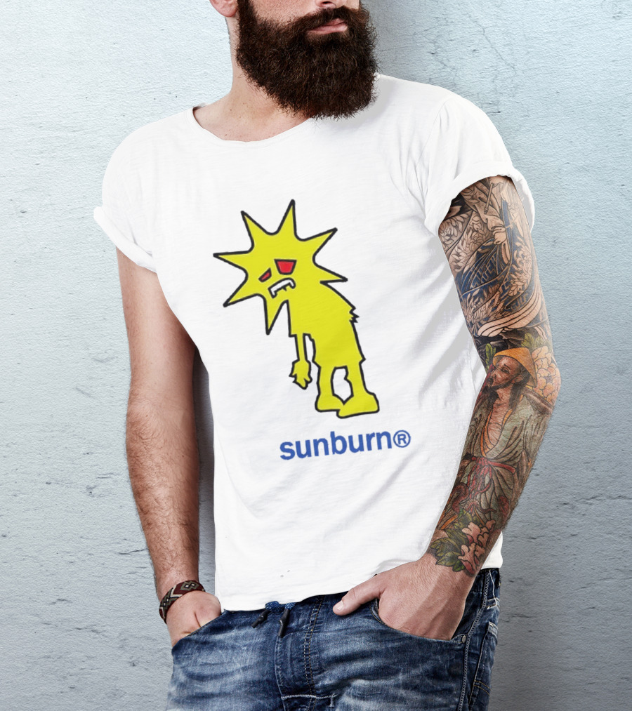 Dominic Fike Sunburn Yellow Sad Character T-Shirt