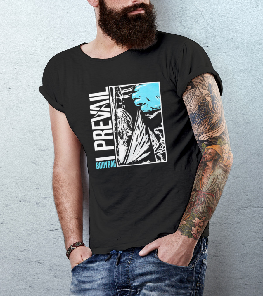 I Prevail Body Bag Skull And Gloved Hand T-Shirt