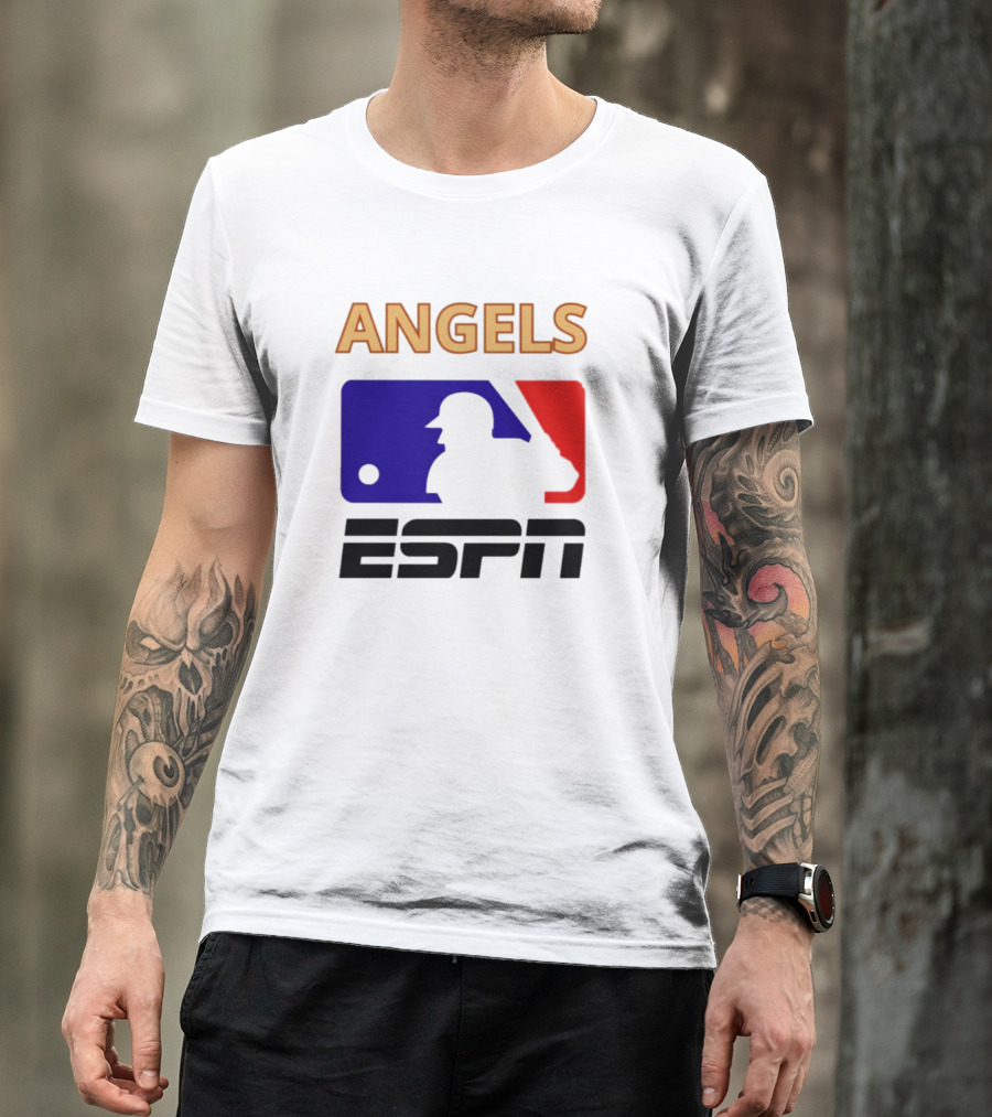 ANGELS ESPN MLB Logo Parody Baseball T-Shirt