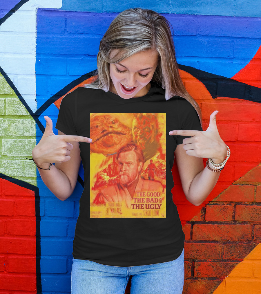 Obi Wan Kenobi Darth Maul Jabba The Good The Bad The Ugly Movie T-Shirt