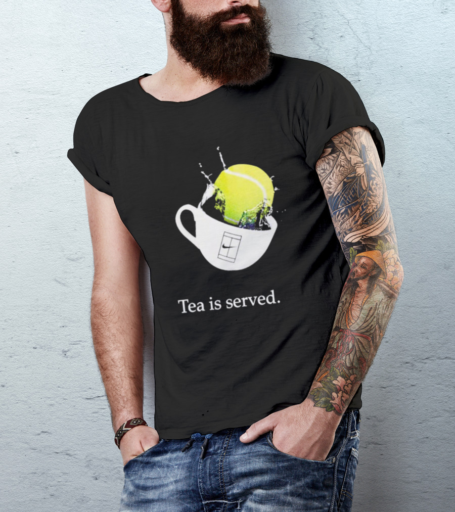Paula Badosa Tennis Tea Is Served With Splashing Ball And Cup T-Shirt
