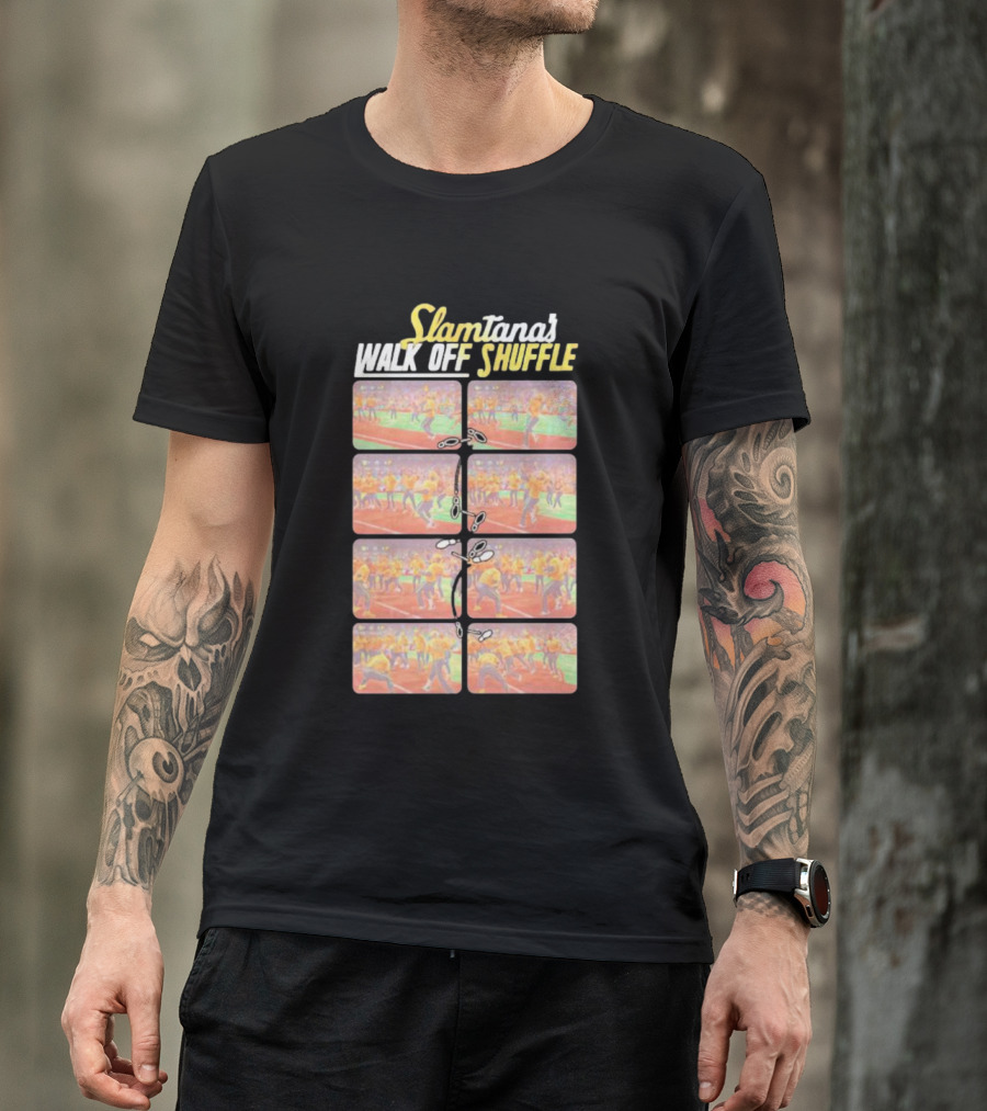 Slamtana's Walk Off Shuffle Comic Strip Sequence T-Shirt