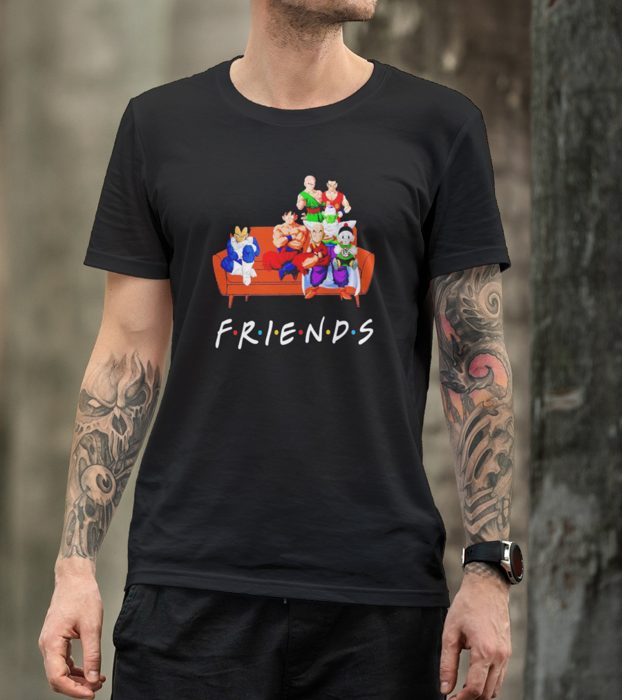 Dragon Ball Z Friends Couch Characters T-Shirt
