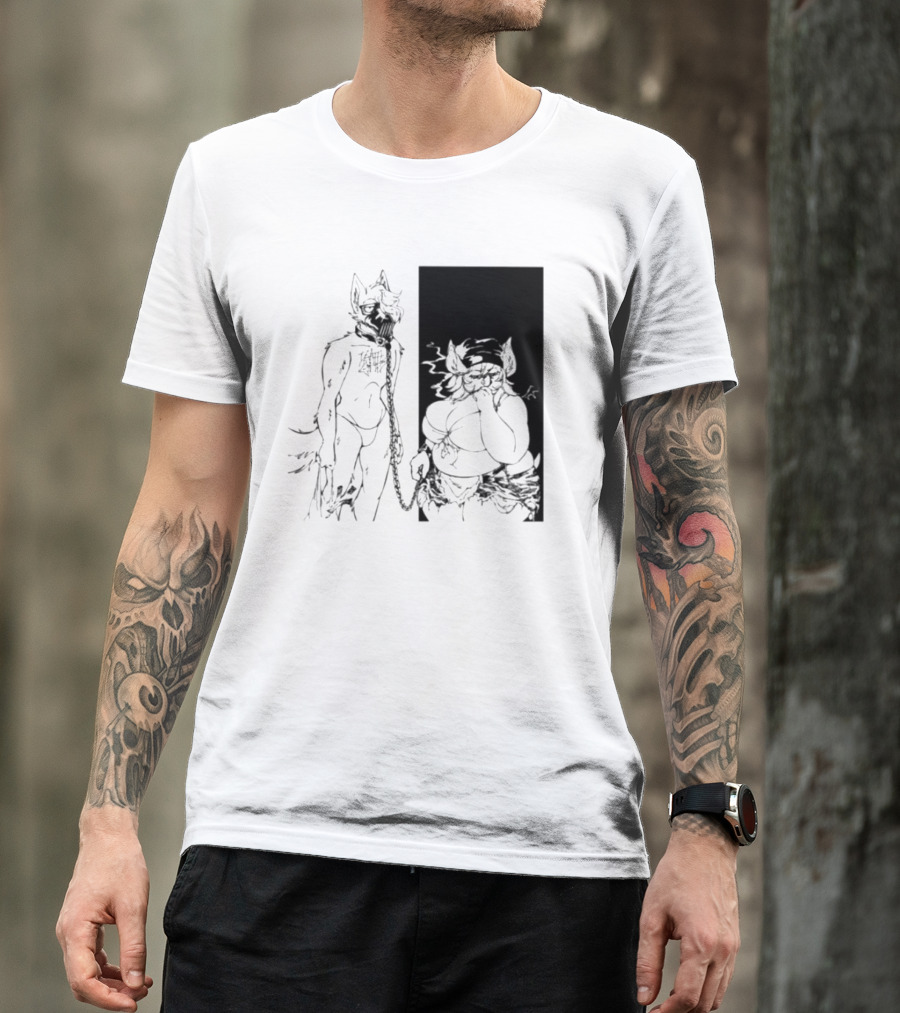 The Muzzle Furry Chain Anthro Duo T-Shirt