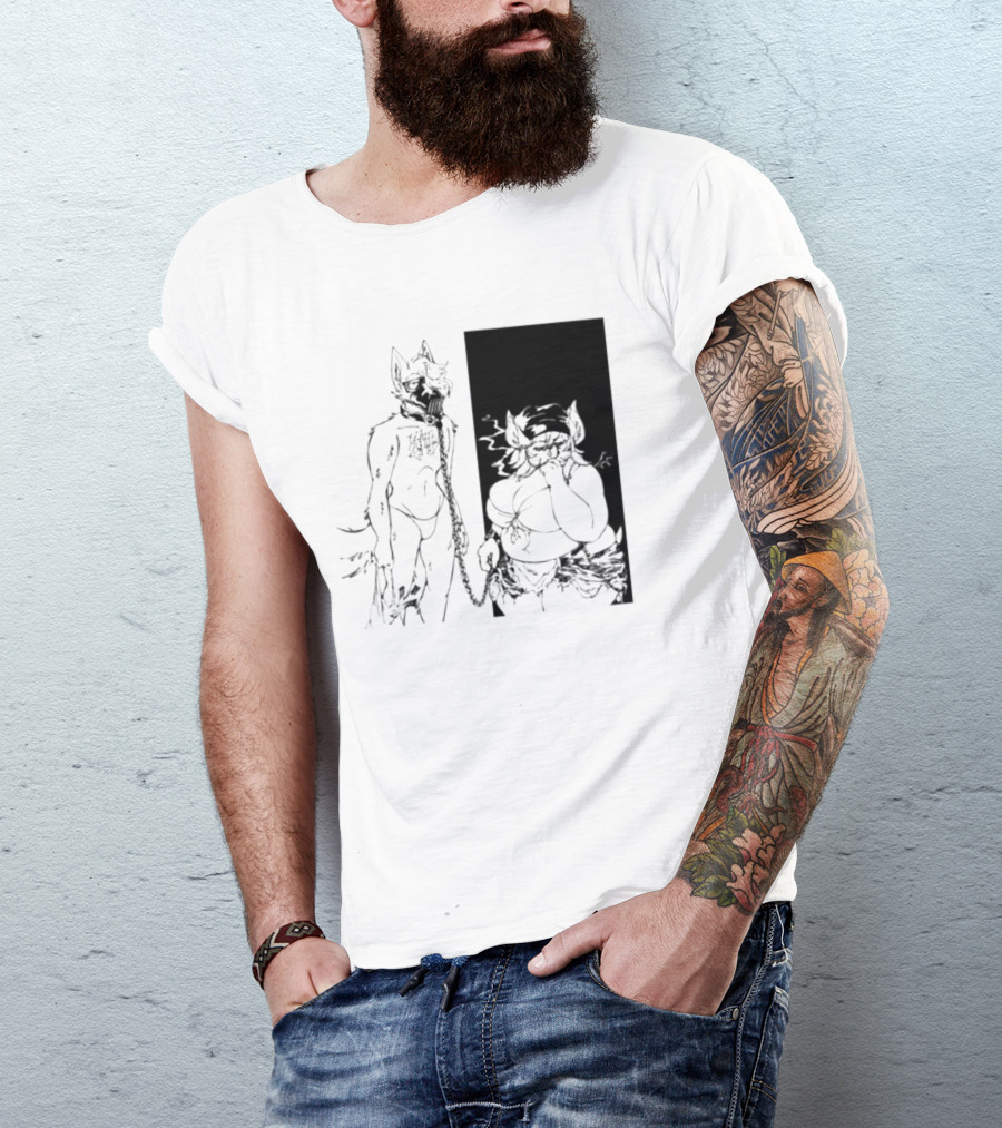 The Muzzle Furry Chain Anthro Duo T-Shirt