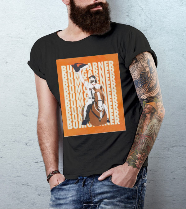 Bumgarner Riding Horse Giants Baseball Victory T-Shirt