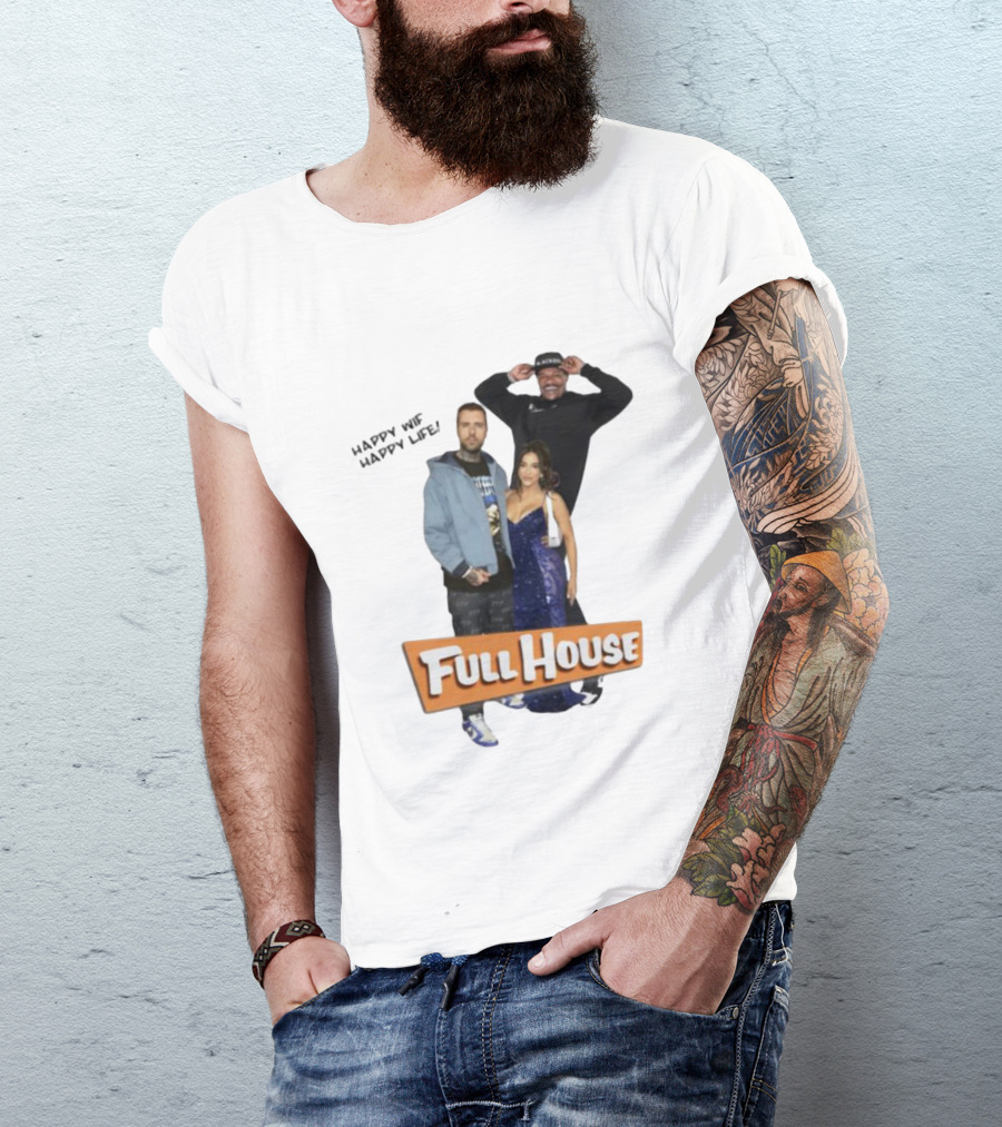 Happy Wife Happy Life Full House Cast Fun T-Shirt