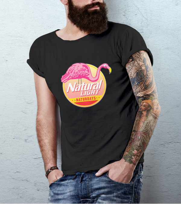 Natural Light Naturdays Flamingo T-Shirt