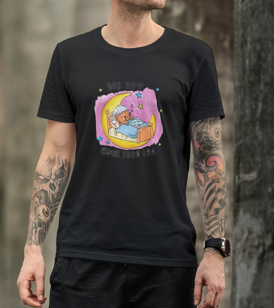 In My Honk Shoo Era Sleepy Bear On Crescent Moon T-Shirt