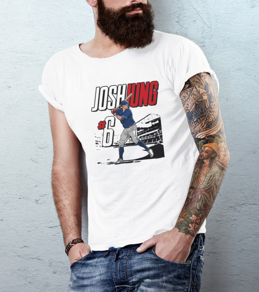 Josh Jung #6 Texas Baseball MVP Player T-Shirt