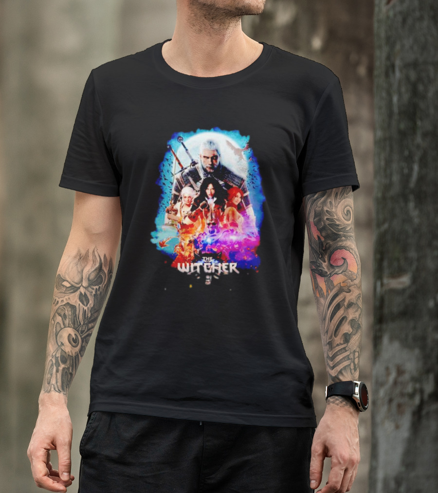 The Witcher Geralt Ciri Yennefer Triss Fantasy T-Shirt