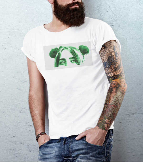 Billie Eilish E Girl To Icon Green Hair T-Shirt