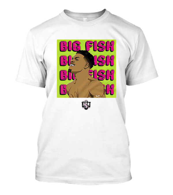 Errol Spence Jr Big Fish Repeating Text T-Shirt