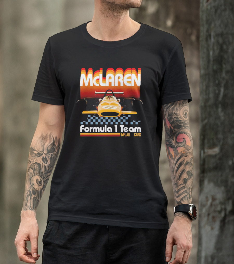 McLaren Formula 1 Team 1970s Racing Car T-Shirt