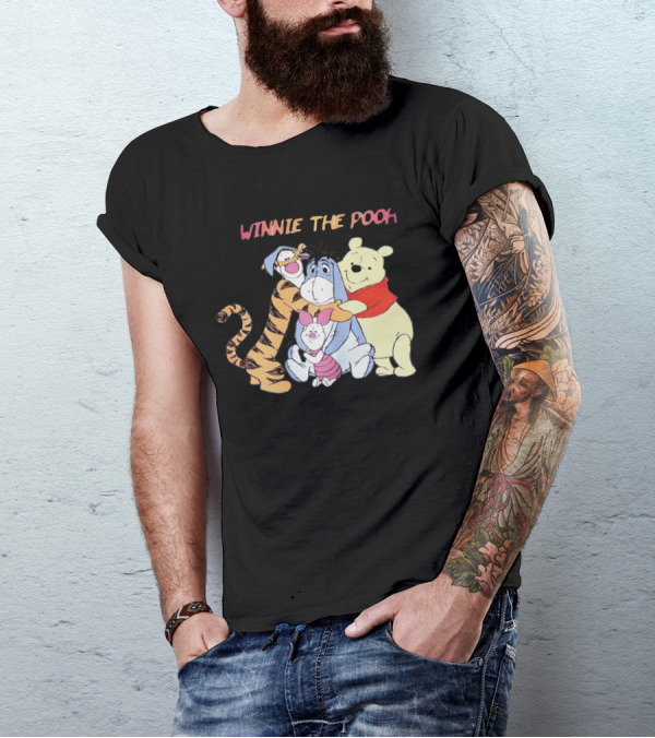 Winnie The Pooh Tigger Eeyore Piglet Hug Friends T-Shirt