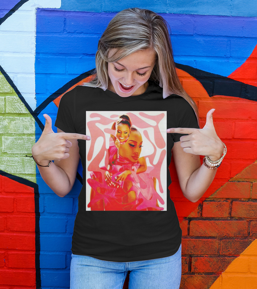Issa Rae Barbie In Pink Abstract T-Shirt