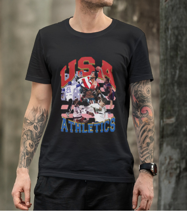 USA Athletics Sports Team Players Iconic Moments T-Shirt