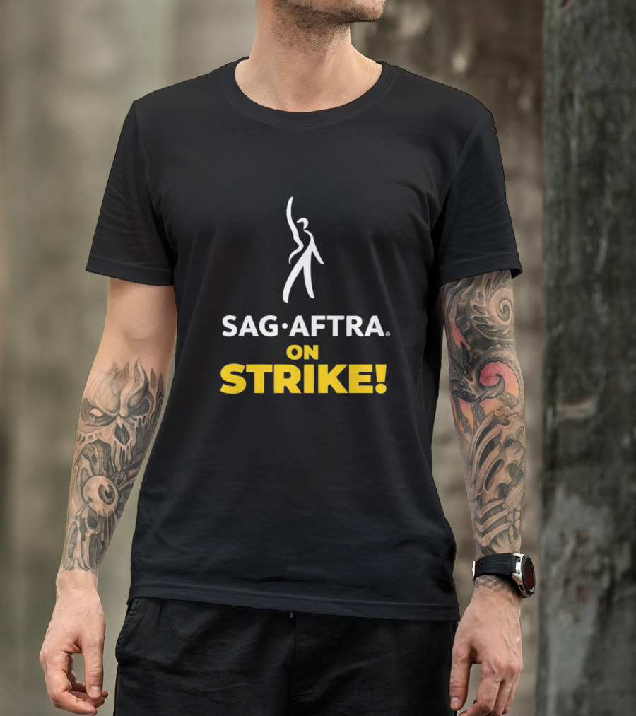 SAG AFTRA On Strike Logo Iconic T-Shirt