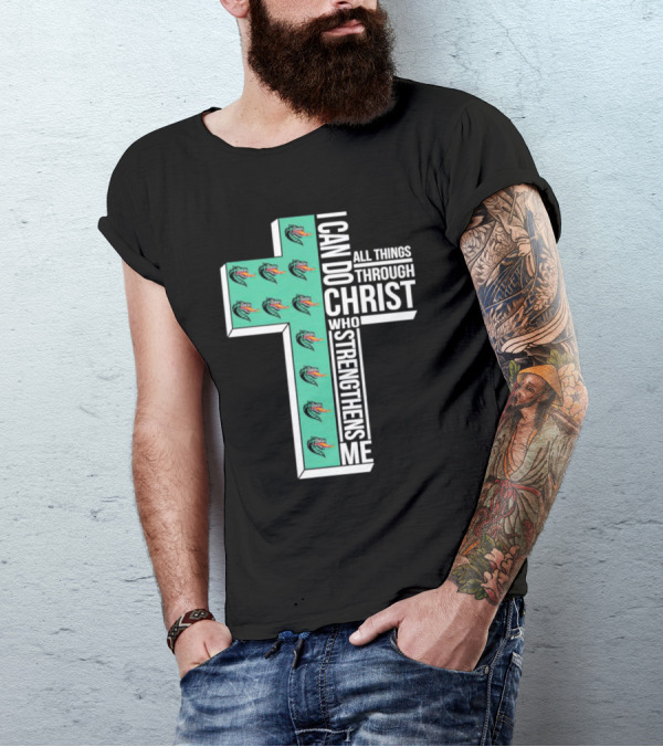 UAB Blazers Cross I Can Do All Things Through Christ Who Strengthens Me T-Shirt