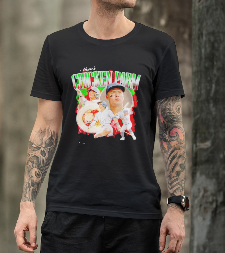 Anthony Volpe Mom's Chicken Parm Baseball Revival T-Shirt