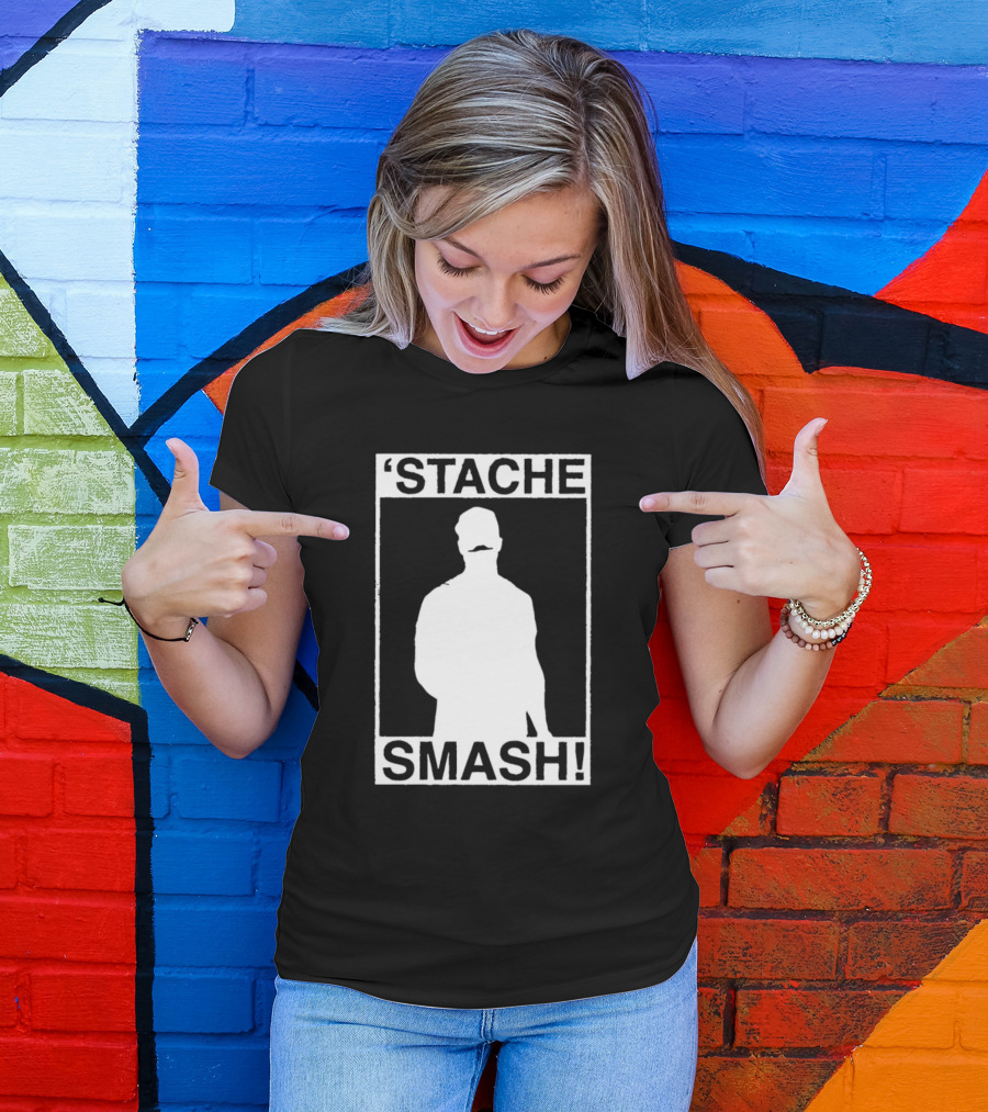 'Stache Smash Mustache T-Shirt