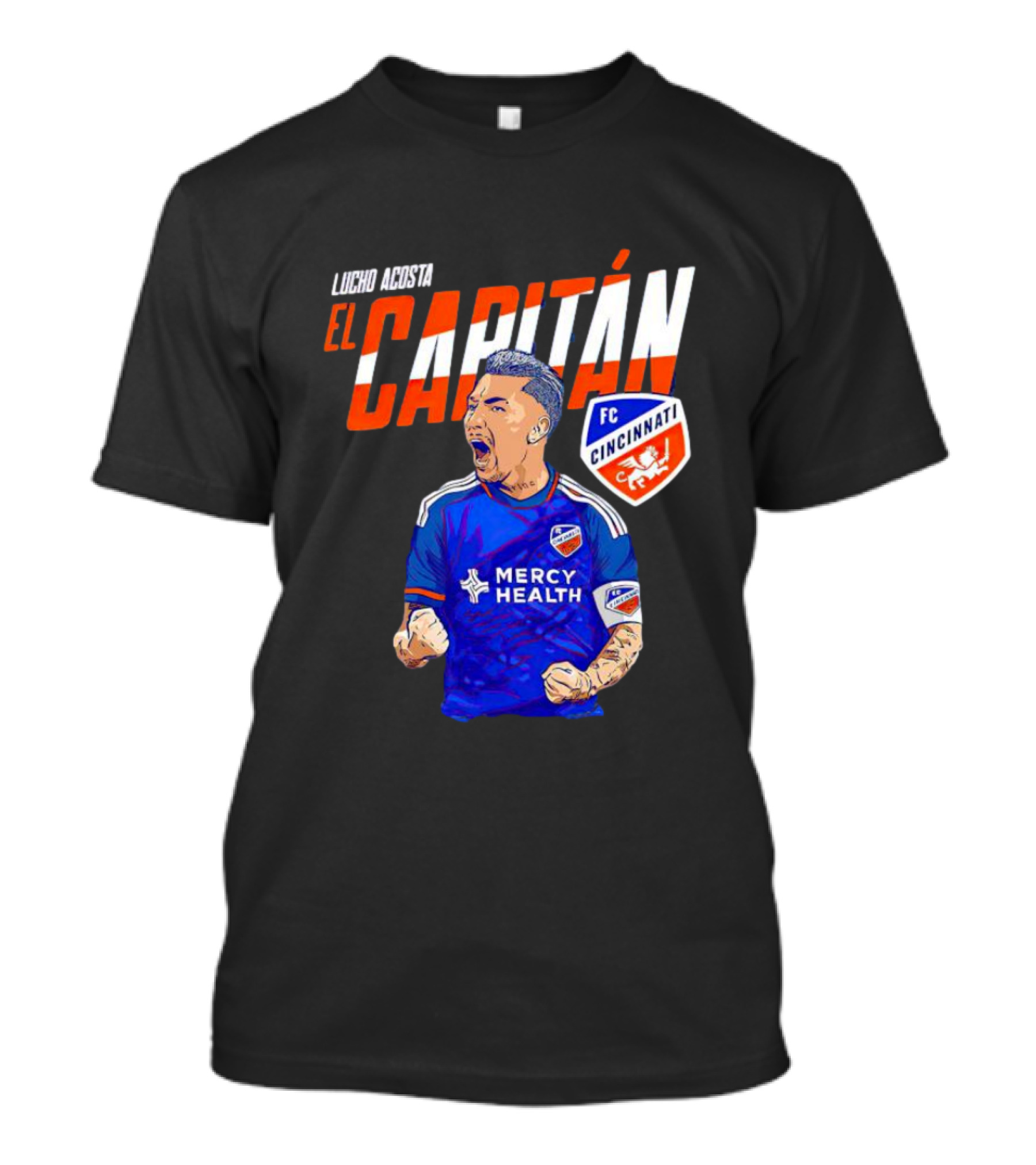 Lucho Acosta El Capitán FC Cincinnati Soccer Star T-Shirt