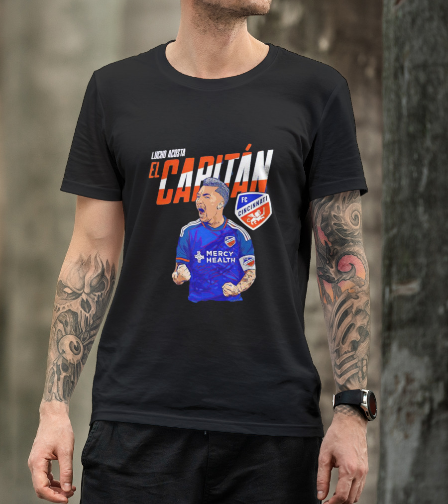 Lucho Acosta El Capitán FC Cincinnati Soccer Star T-Shirt