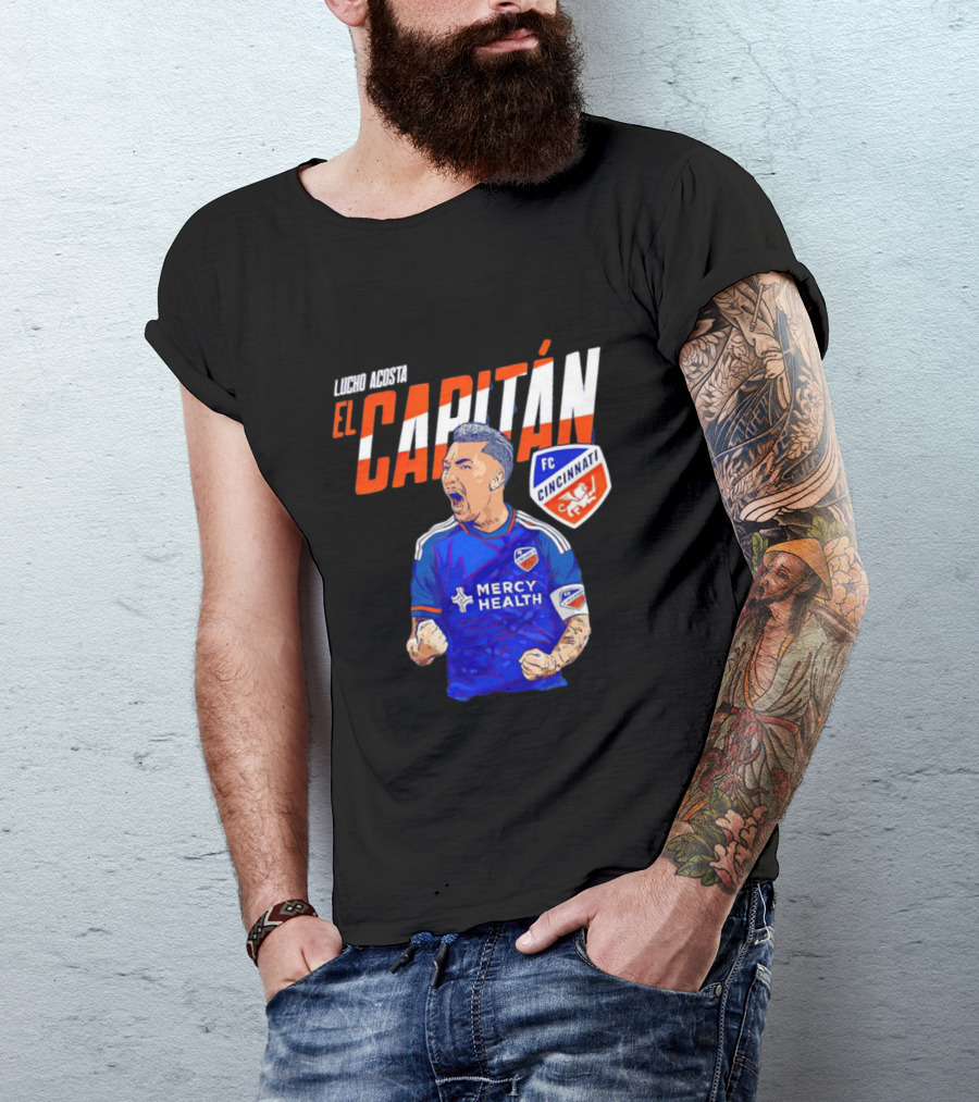 Lucho Acosta El Capitán FC Cincinnati Soccer Star T-Shirt