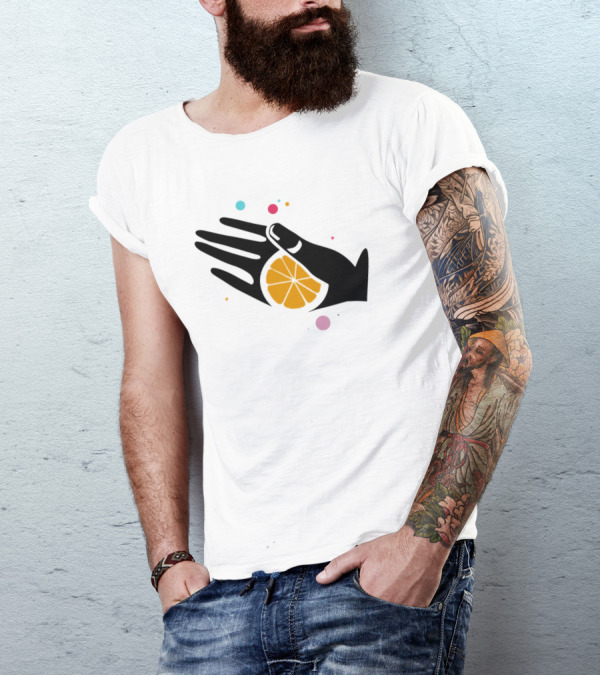 Tequila With Lemon Boom Boom Hand And Citrus Slice Burst T-Shirt