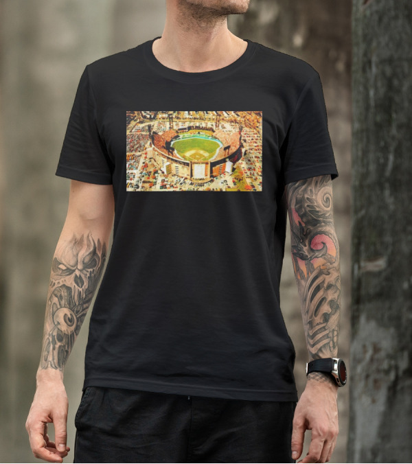 Baltimore Orioles Memorial Stadium Aerial View T-Shirt