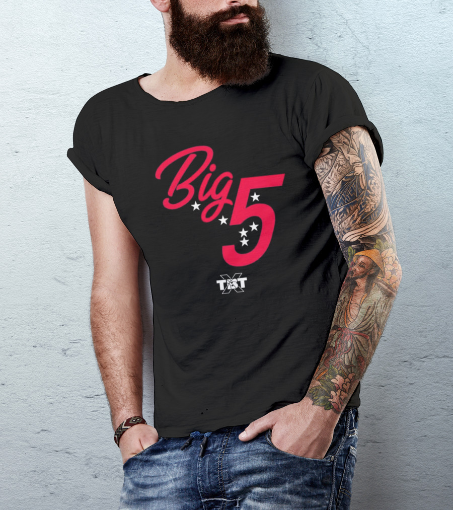 Big 5 Stars TBT Basketball Collaboration T-Shirt