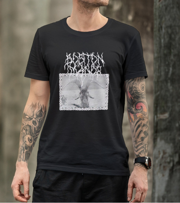 Boston Manor Goat Black Metal Style Monochrome T-Shirt