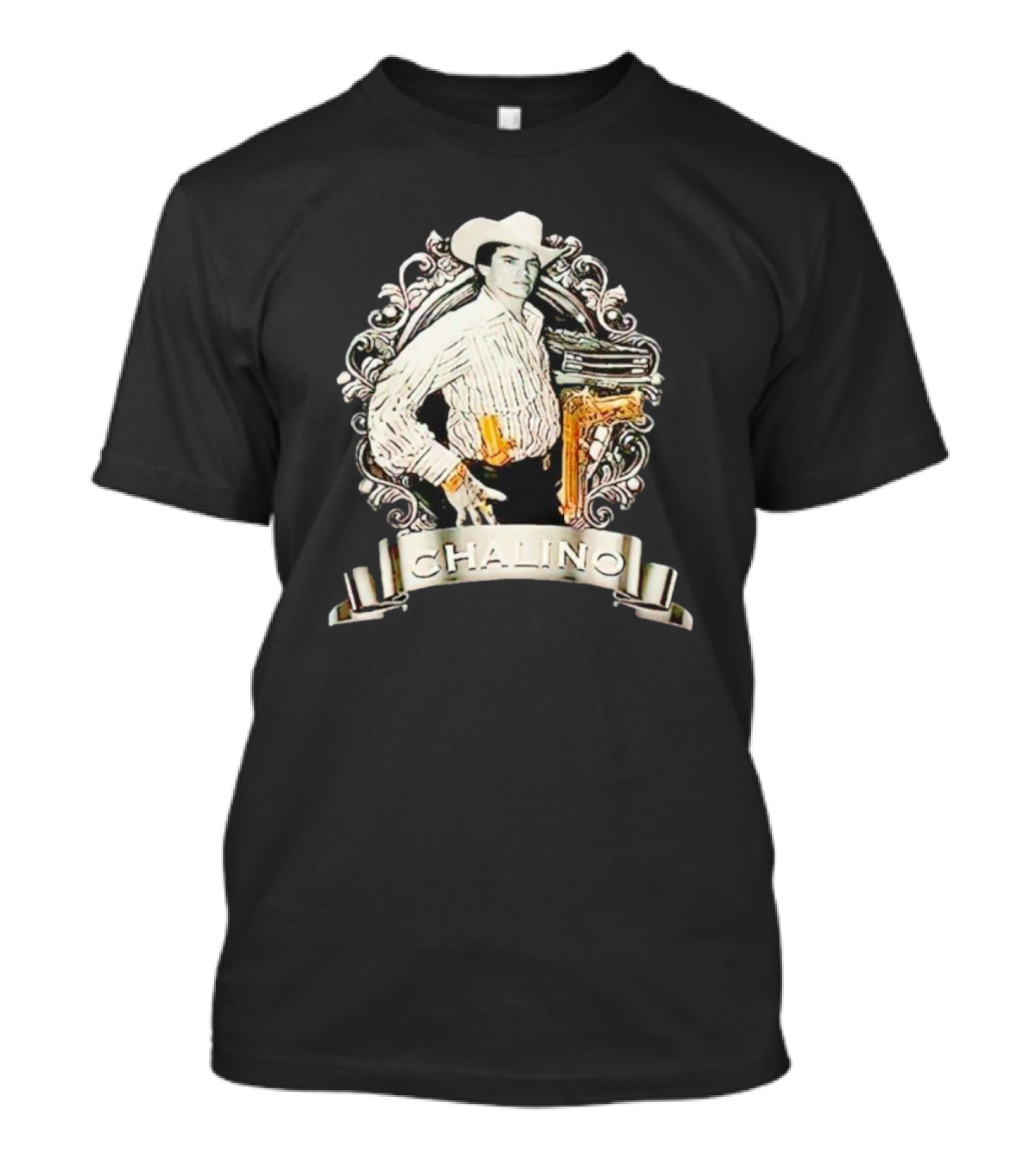 Chalino Sanchez Iconic Cowboy Portrait Vintage Novelty T-Shirt