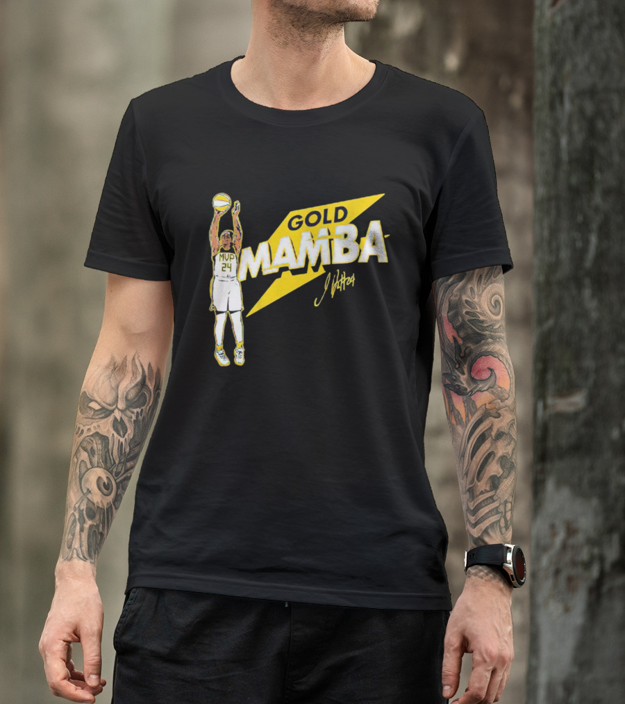 Gold Mamba 24 MVP Jewell Loyd Signature T-Shirt