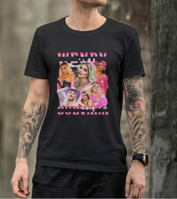 Wendy Guevara Collage Pink Outfits T-Shirt