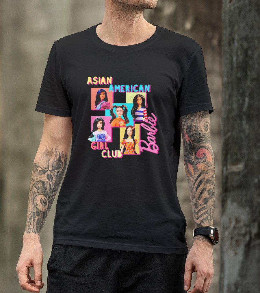 Asian American Girl Club Barbie Dolls T-Shirt