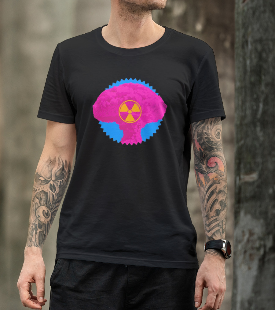 Barbie Box Office Bomb Pink Mushroom Cloud With Radiation T-Shirt