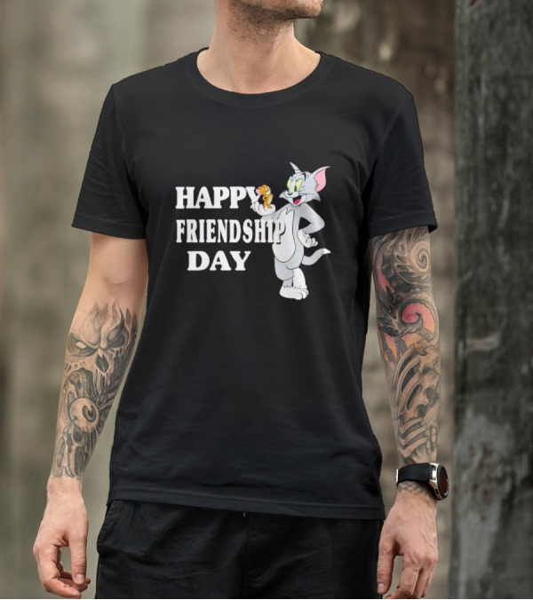 Tom And Jerry Happy Friendship Day T-Shirt