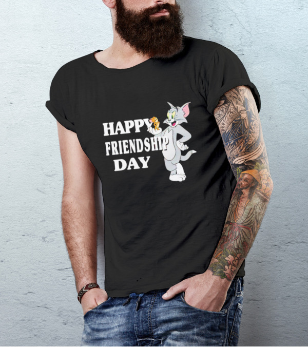 Tom And Jerry Happy Friendship Day T-Shirt