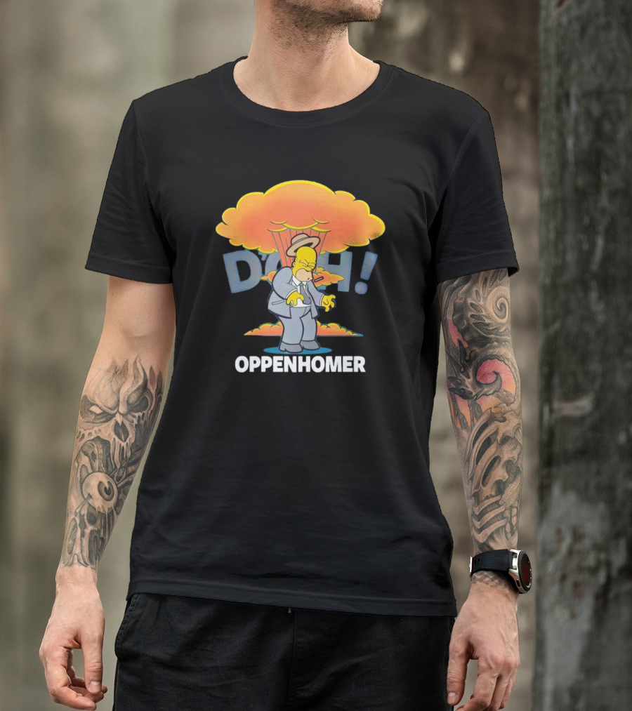 Oppenhomer Homer Simpson D'oh Explosion T-Shirt