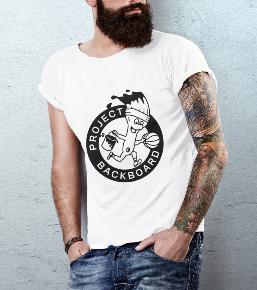 Project Backboard Paint Brush Basketball T-Shirt