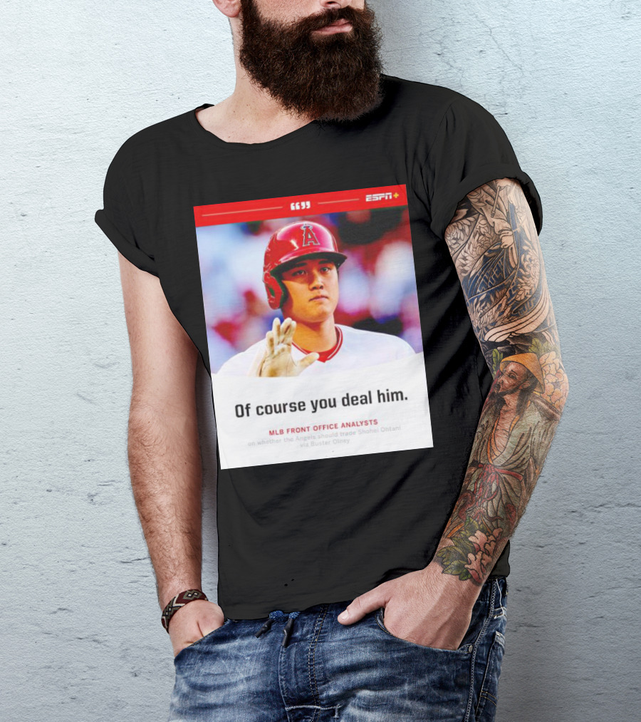 ESPN+ Shohei Ohtani MLB Front Office Analysts Trade Discussion T-Shirt