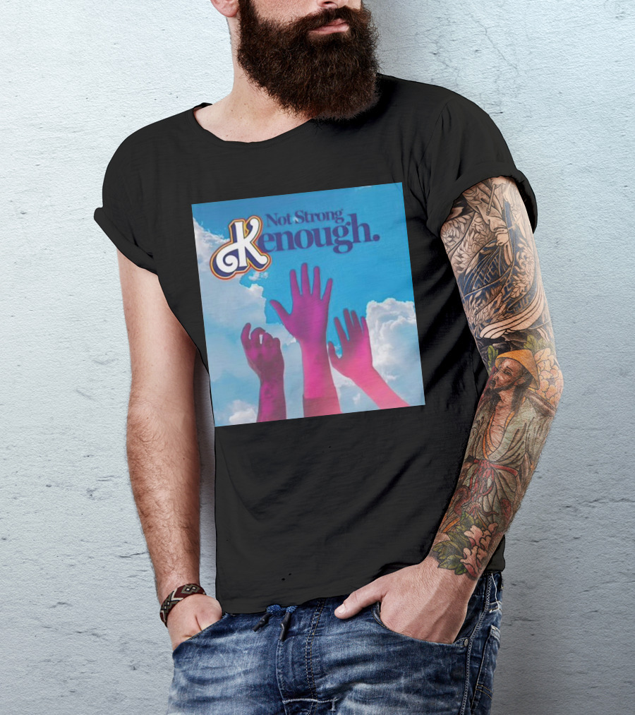 Not Strong Kenough Raising Hands Sky Clouds T-Shirt